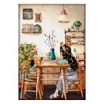 thumbnail image 1 of Cuadros Decorativos Bordado de punto de cruz 11CT Impreso Canvas Crafts (FJ0808 Afternoon Tea) Tmvgtek embutido en tela, 1 of 9