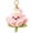 B Black, variant on Flower Stuffed Animal Keychain, Cute Small Pink Plush Lotus Backpack Buddy Charm, Soft Winking Mini Plush Keyring for Girls and Plant Lovers, Party and Birthday Gift