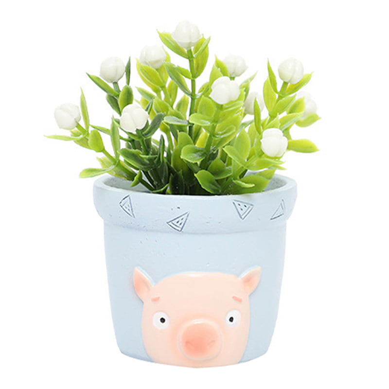 Details about   Cute Animal Pig Garden Flower Planter Pot Planter Ceramic Flower Pot Plants NEW 