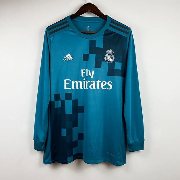 17 18 Real Madrid Tercera Camiseta De Visitante Version Retro Ronaldo Futbol Personalizada Campeonatos Liga Walmart en linea