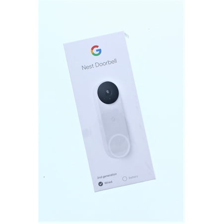 Google Nest Doorbell (Wired, 2nd gen) - Video Doorbell Camera - Doorbell Security Camera - Snow