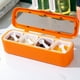 thumbnail image 3 of Juego de organizador de especias de 4 rejillas con 4 frascos y cucharas, recipientes de almacenamiento para encimera de cocina para sal, pimienta y condimentos, diseño fácil de llenar y, 3 of 8