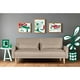 thumbnail image 1 of Sofá Cama Makora Anicka con Memory Foam Color Arena Lino Respaldo Reclinable de 3 Posiciones, 1 of 8