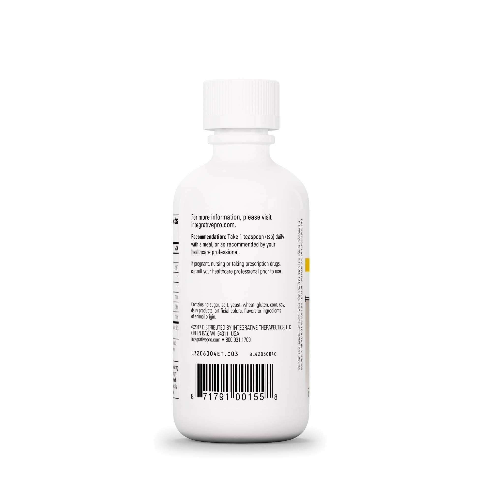 Integrative Therapeutics Liquid Iron, Includes B12 & Folate, 6 fl oz (35 Servings)