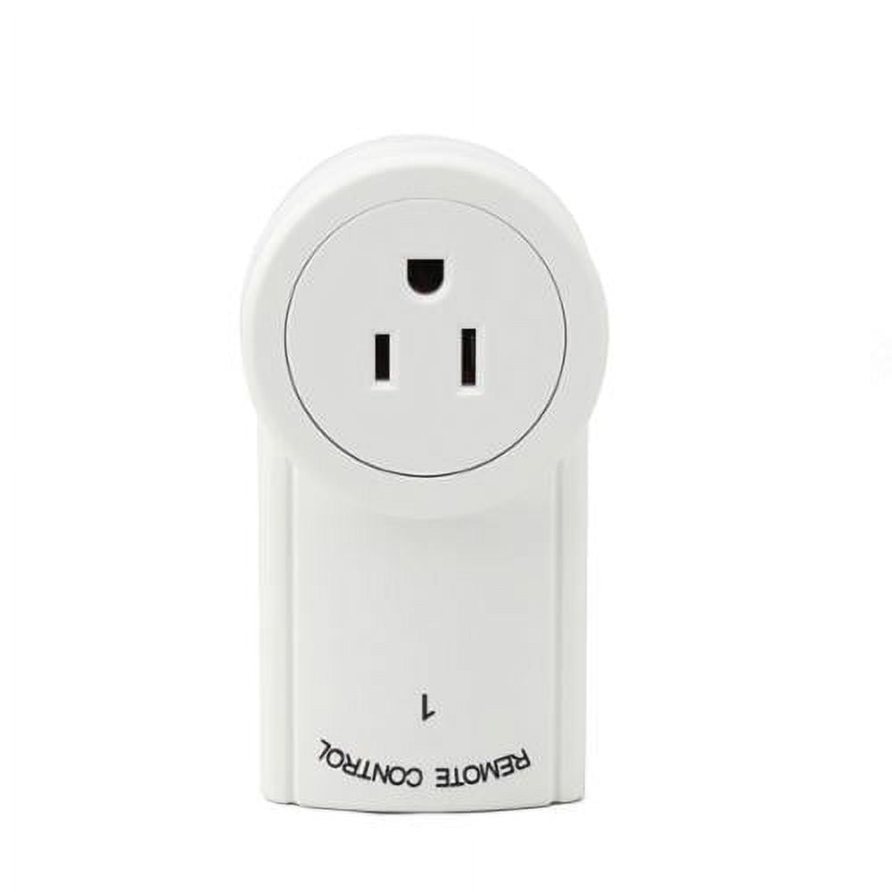 Etekcity Wireless Remote Control Electrical Outlet Switch for Household  Appliances, White (Learning Code, 1Rx-1Tx) 