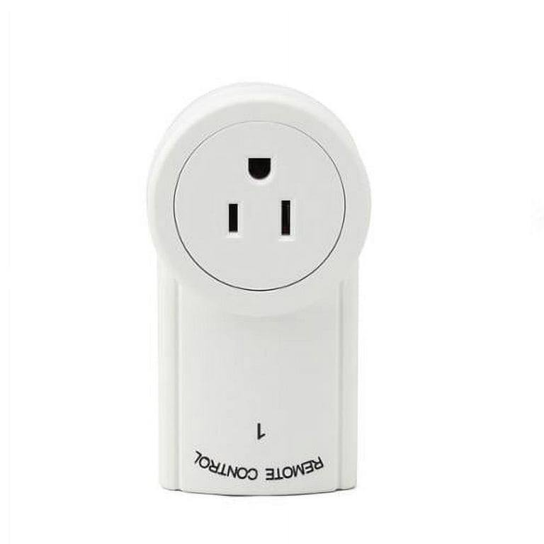 Remote Control Outlet Switch, 120V Intelligent Electrical Outlet Switch ABS  Housing Remote Control Outlet Switch Wireless Light, Outlet Switches