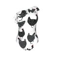 thumbnail image 4 of Yiaed Retro Rooster Print Women One Piece Swimsuits Tummy Control One Shoulder Bathing Suits Pattern Ruffle Swimwear-Large, 4 of 8
