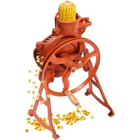 Hand Corn Thresher Machine，2-in-1 Manual/Electric Corn Peeler for Dry Corn, Heavy Duty Cast Iron Corn Cob Sheller Farm And Home Use