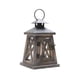 thumbnail image 1 of Billuyoard Portavelas de mano, farol colgante decorativo de Metal, marco de madera rústica, candelabro estético, regalo de jardinería Decoración del hogar Café, 1 of 6