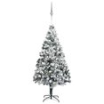thumbnail image 1 of vidaXL Artificial Pre-lit Christmas Tree with Ball Set Green 210 cm PVC, 1 of 5