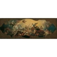 thumbnail image 2 of Daniel Gran 24x11 Black Ornate Framed Double Matted Museum Art Print Titled: Allegory of the Morning; Aurora in the Triumphal Car (1747), 2 of 5