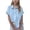 Blue, variant on Xijirk Girls Shirts,Kids Linen Short Sleeve Pleated Button Up Shirt for Spring Summer Casual Loose Lightweight Top Breathable for Daily Wear Warm Weather,Boys Shirts,13-14 Years,Blue
