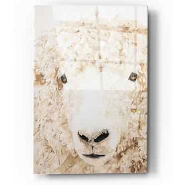 Epic Art 'Woolly' by Diane Fifer, Acrylic Glass Wall Art, 12"x16"