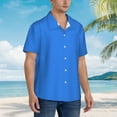 thumbnail image 5 of Haiem Dodgerblue Printed Hawaiian Shirt for Men - Men’s Casual Beach Summer Shirts - Stretch Fabric with Modern Fit-Large, 5 of 9