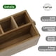 thumbnail image 4 of Platería VaeFae de madera de acacia con asa y 4 compartimentos, 4 of 7