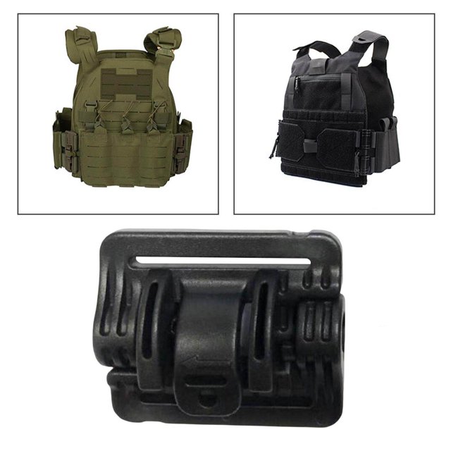 fastboy Vest Quick Release Buckle Slider for Hunting Backpack Strap Belt Accessories Black Short