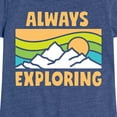 thumbnail image 3 of Instant Message - Always Exploring - Toddler & Youth Girls Short Sleeve Graphic T-Shirt, 3 of 6