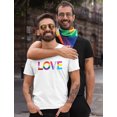 thumbnail image 3 of Rainbow Love is Love Pride Shirt LGBTQ Gifts Fist Flag Equality Gay Shirts Small White, 3 of 6