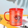 thumbnail image 2 of Cartoon Transparent Milks Cup With Measurement Scales & Lid Spill Proof Straw, 2 of 5