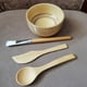 thumbnail image 3 of Diy Face Cover Mixing Bowl Set Kits De Herramientas De Cubierta Facial De Madera Que Incluyen Bowl Spoon Brush Stirrer Sweethay CE006423-00, 3 of 6