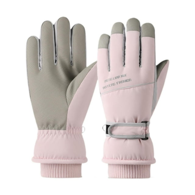 Guantes de nieve Zulema 1 par cálidos de invierno Rosa