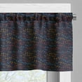 thumbnail image 5 of Ambesonne Dark Blue Valance & Curtain, Vibrant Stars Flowers, 55"x45", Multicolor, 5 of 6