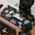 thumbnail image 2 of Long Mouse Pads for Desk,Pioneer Flower Floral Print Pattern Desk Mats on Top Of Desks, Desk Mouse Pad Extra Large with 3mm Non-Slip Base and Stitched Edge for Gaming,Office,Work,Home 35.4"x15.7", 2 of 6