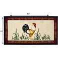 thumbnail image 5 of Kashi Home Kitchen Rug, Printed Area Rug, Durable Floor, Door Mat, Farmhouse Non-Slip Carpet Latex Backing Beautiful Design Dot Rooster 3pc Set (2 18x30 D Shape & 1 20x40), 5 of 5