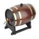 thumbnail image 1 of Barril de whisky, brandy y vino tinto de madera de roble de estilo retro de 3 l, recipiente con grifo, 1 of 14