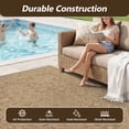 thumbnail image 5 of SIXHOME 4'x6' Outdoor Rug, Farmhouse Medallion Patio Rug, Indoor Outdoor Polypropylene Weave Textured Carpet, Water-Resistant, Quick-Dry Rug for Porch, Balcony, RV, Garden, Neutral Brown, 5 of 8