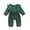 Green, variant on Bjutir Baby Girls Long Sleeve Solid Bow Romper Jumpsuit For 6-12 Months