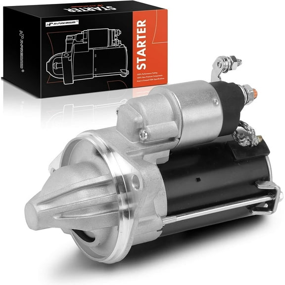 A-Premium Starter Motor Compatible with Ford Fiesta 2014 2015 2016 2017 1.0L, 12V 1.1KW 8-Teeth Clockwise, Replace# CV6Z11002A, E4B511000AA