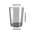 thumbnail image 5 of HBBKVI 3.2 Gallon Transparent Plastic Trash Can, Round Trash Can for Home Office, Gray, 5 of 6