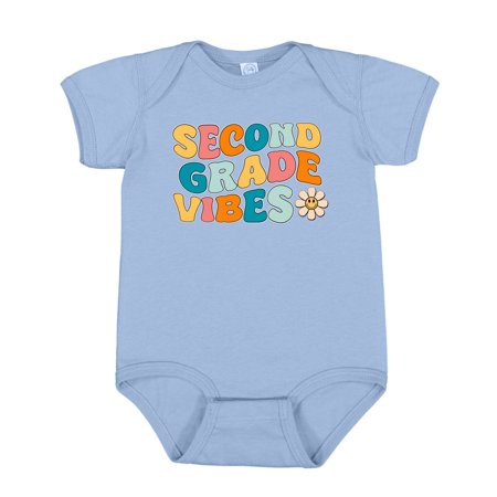 

Wild Bobby Second Grade Vibes | Cute Trendy First Day of School Baby Creeper Boys Girls Infant Bodysuit