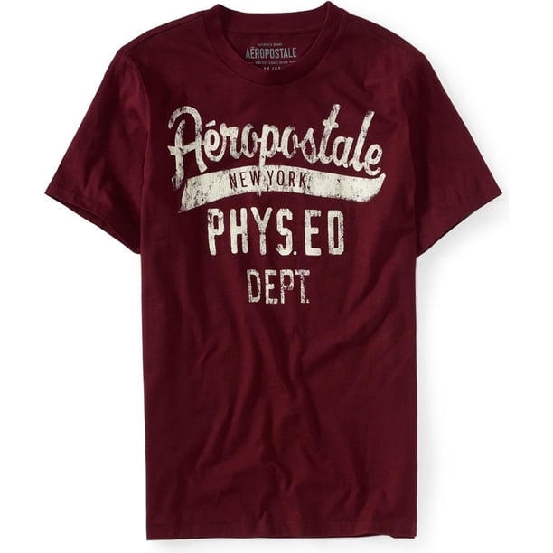 Aeropostale Hombres Nueva York Phys. Ed Dept. Camiseta gráfica, Púrpura, XX-Large