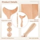 thumbnail image 4 of Herramientas de masaje de terapia de madera Timcorr paleta masajeadora y rodillo de masaje color madera, 4 of 7