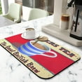 thumbnail image 2 of Coffee Mat, Coffee Vintage Red Pattern Coffee Bar Mat for Coffee Station Accessories and Organizer, Absorbent Dish Drying for Kitchen Counter, Coffee Bar Decor Coffee Machine Mat 19.5x12in, 2 of 7