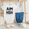 thumbnail image 3 of US Air Force Aim High USAF Logo Romper Boys or Girls Infant Baby Brisco Brands 6M, 3 of 6