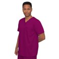 thumbnail image 4 of Healing Hands Blue Label Men's James 1-Pocket Scrub Top, 4 of 6