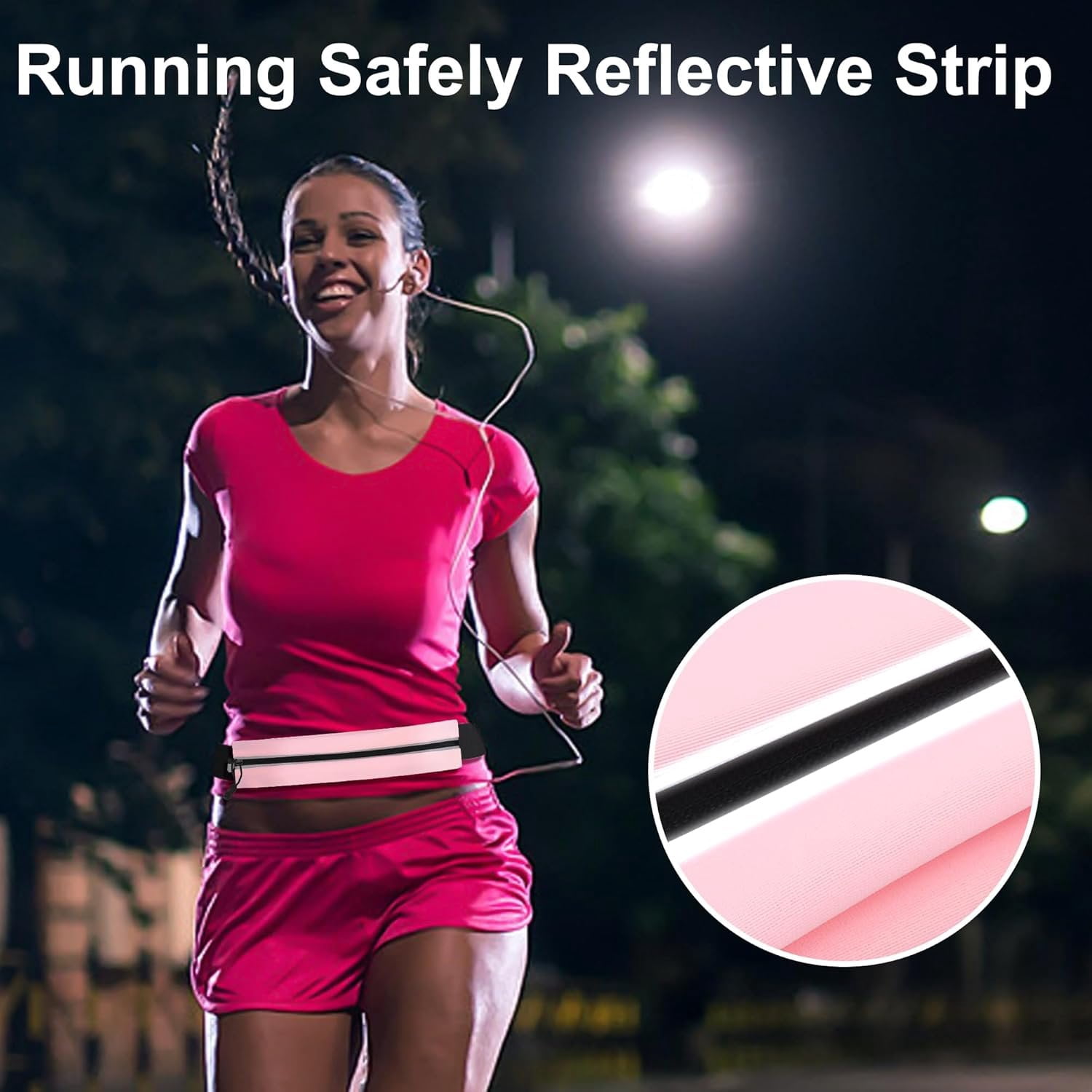 Running Belt Fanny Pack for Men and Women Slim Running Bag Phone Holder Runner  Belt Running Essentials Workout Fitness Light