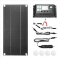 thumbnail image 1 of Kit de Panel Solar Monocristalino de 12 W, Controlador de Carga de 600 W y 100 A para Caravanas y Autocaravanas., 1 of 5