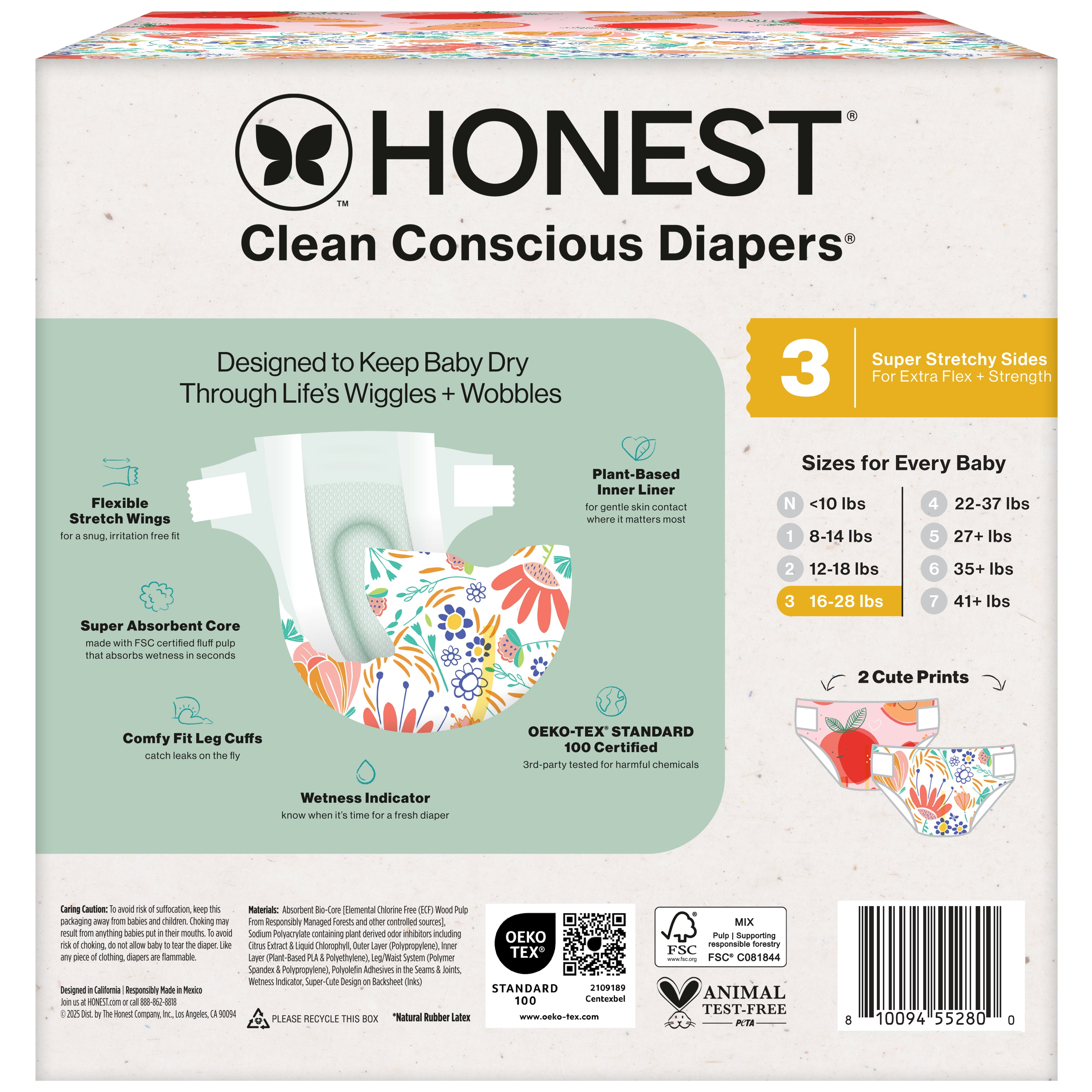☆ACQUA☆様　HONEST DIAPERS セット The Honest Company Clean Conscious Diapers® Up to 100% Leak