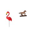 thumbnail image 1 of Estatua de estaca de jardín,Adorno de flamenco para jardín,patio,porche,Figura de caballo,Escultura de caballo en miniatura coleccionable,Estatua de animal de adorno de caballo de resina para, 1 of 8