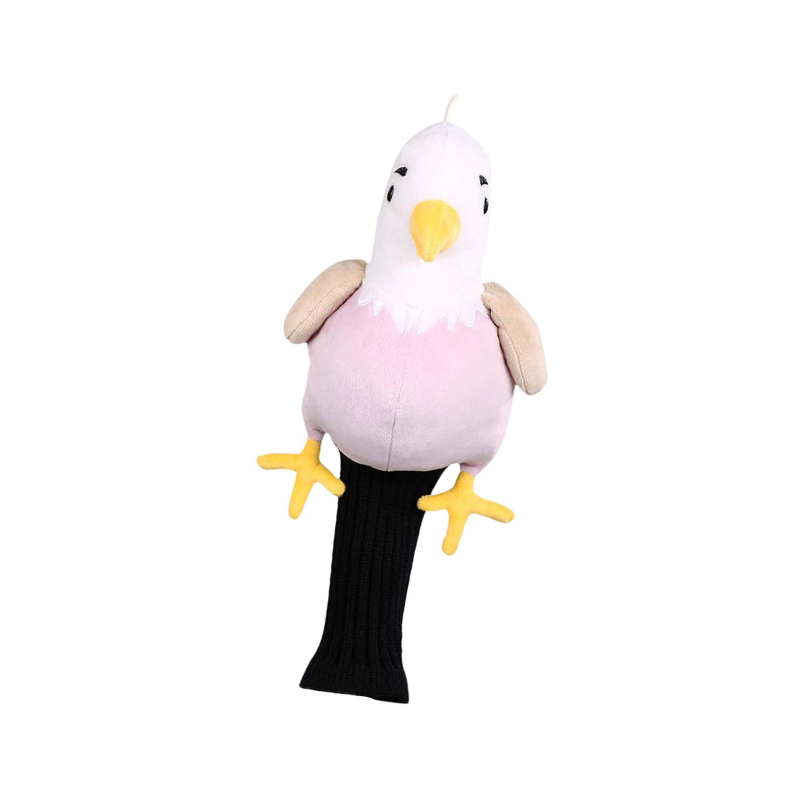 Golf Headcover Driver Animal Plush Knitted Protector Sleeve Cute Eagle Design for Adults Golfers