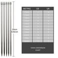 thumbnail image 2 of Set of 11 Stainless Steel Single Point Knitting Needles, 25CM , Smooth and for Easy Knitting Projects, 2 of 8