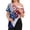 Blue, variant on Post Shoulder Surgery Shirts for Women Tear Away Short Sleeve Zipper Shoulder Tops Full Open Side Snap Hospital Post Surgery Clothing