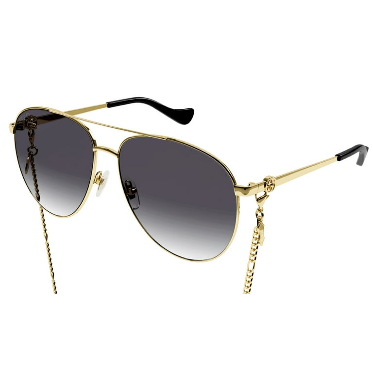 GUCCI グッチ GG1088S-002 Sunglasses Gold Gucci™ GG1088S Aviator Sunglasses | EyeOns.com