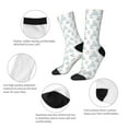 thumbnail image 6 of Goofa Playful Polar Bear Pals Printed Men's Crew Socks, Soft Durable Breathable Moisture-Wicking with Odor Control Cotton socks, 6 of 9