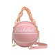 thumbnail image 1 of Bolso de hombro con forma de baloncesto para mujer, mochila con batería redonda, rociador, bolsa de trabajo, pequeña Fivean unisex, 1 of 2