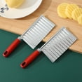 thumbnail image 1 of Cuchillo para Patatas Cuchillo de Acero Inoxidable Cuchillo para Patatas Picador de Cocina para El Hogar Picador de Patatas Fritas, 1 of 2